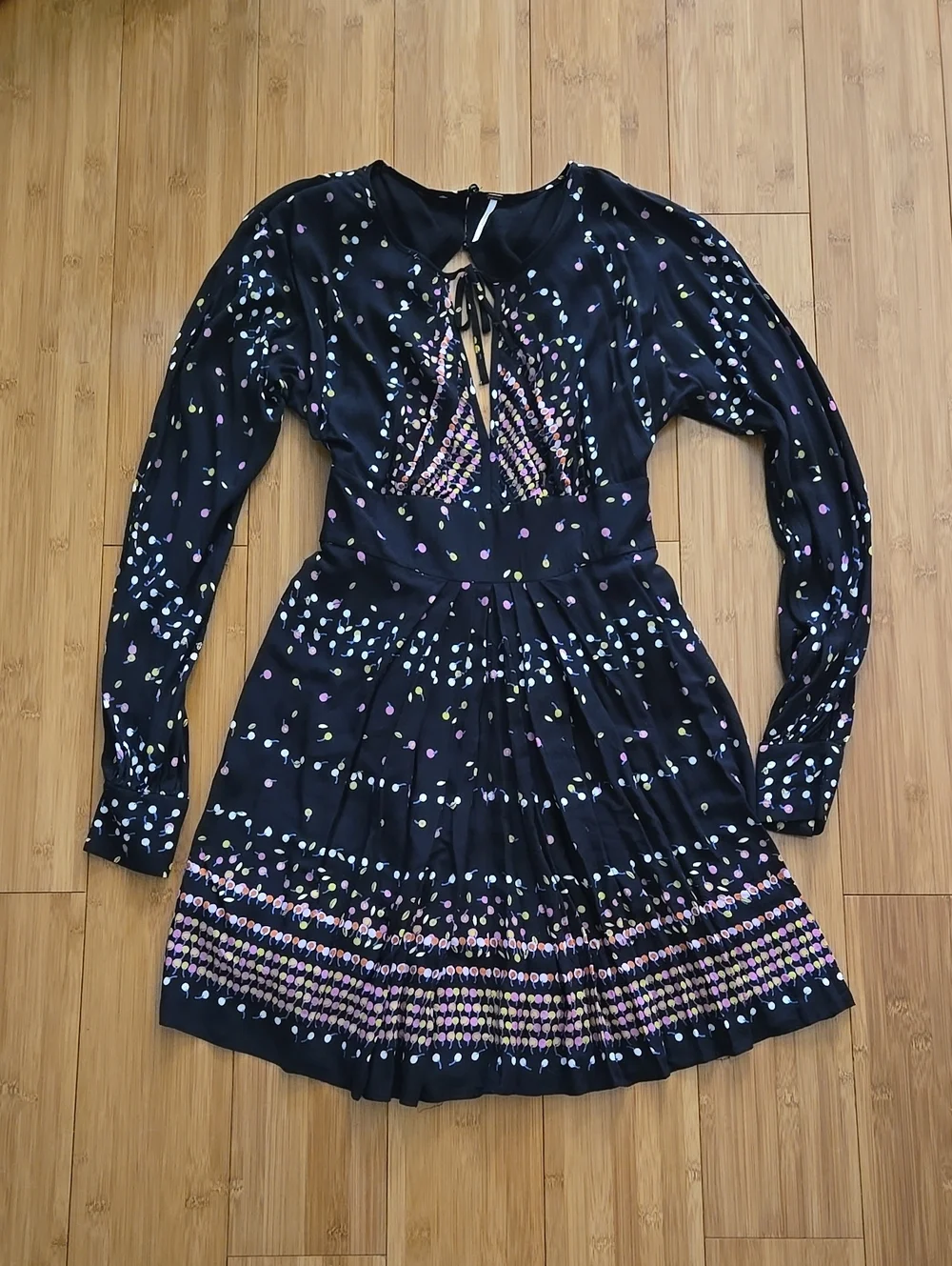 NWOT Free People Coryn Black Mini Dress - 4 - Picture 2 of 8